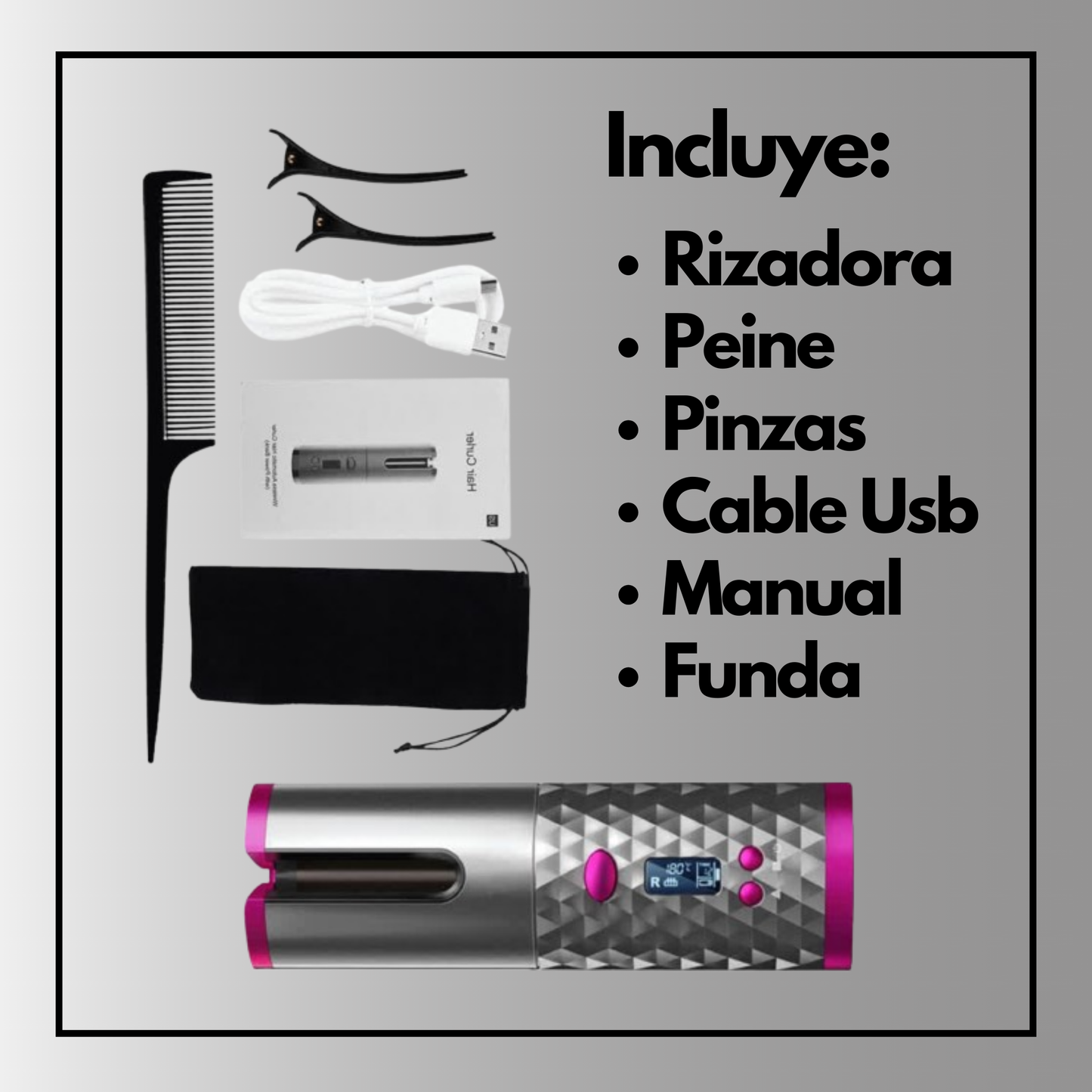 Rizador eléctrico inalámbrico